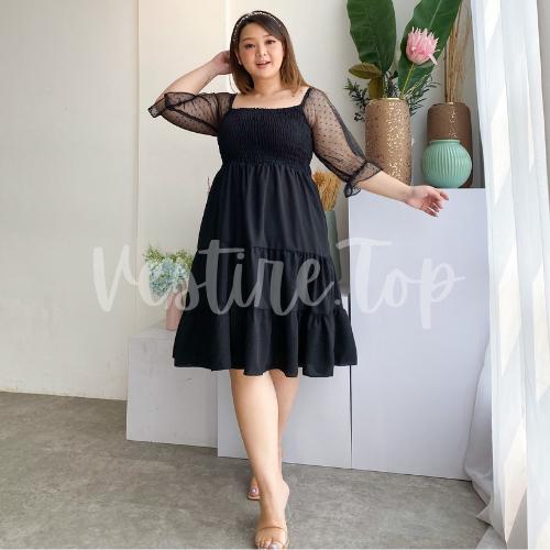 Jual Smoke Dress Wanita korea | Pesta 