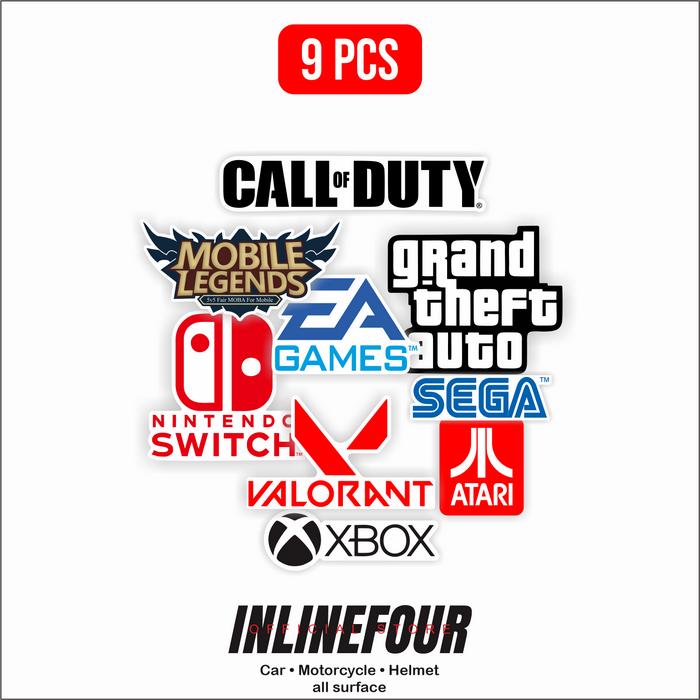 Gambar Sticker Pack Logo Games Stiker Print Aesthetic Game Laptop Helm Case - isi 9 dari INLINEFOUR STICKER undefined Tokopedia