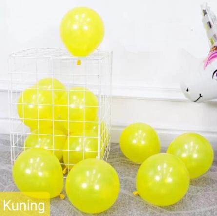 Jual Balon Latex Metallic 5 Inch (satuan) - Kuning - Kota Surabaya ...