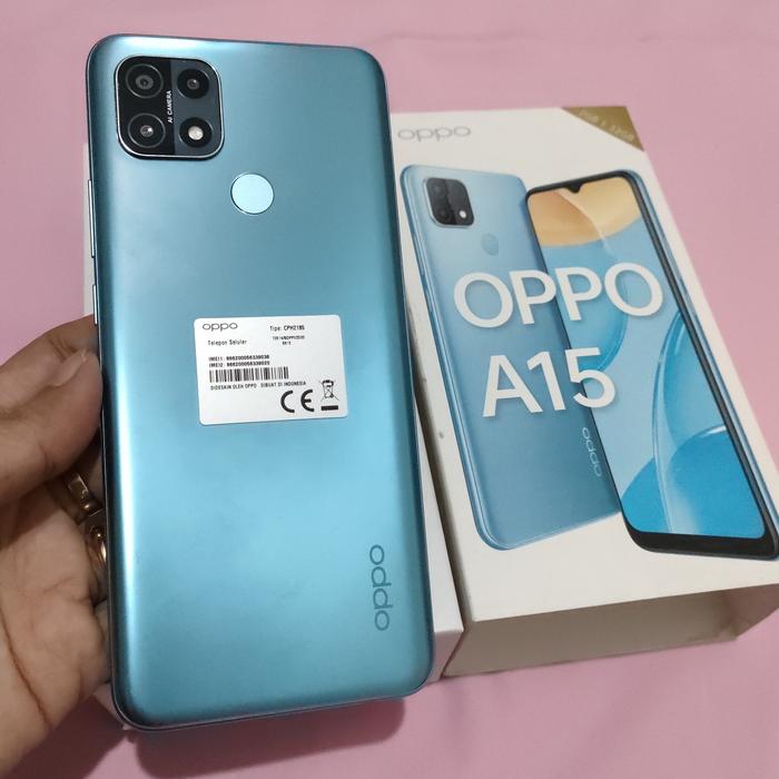 Gambar oppo a15 2/32gb - Biru dari Rusmi Cellular undefined Tokopedia