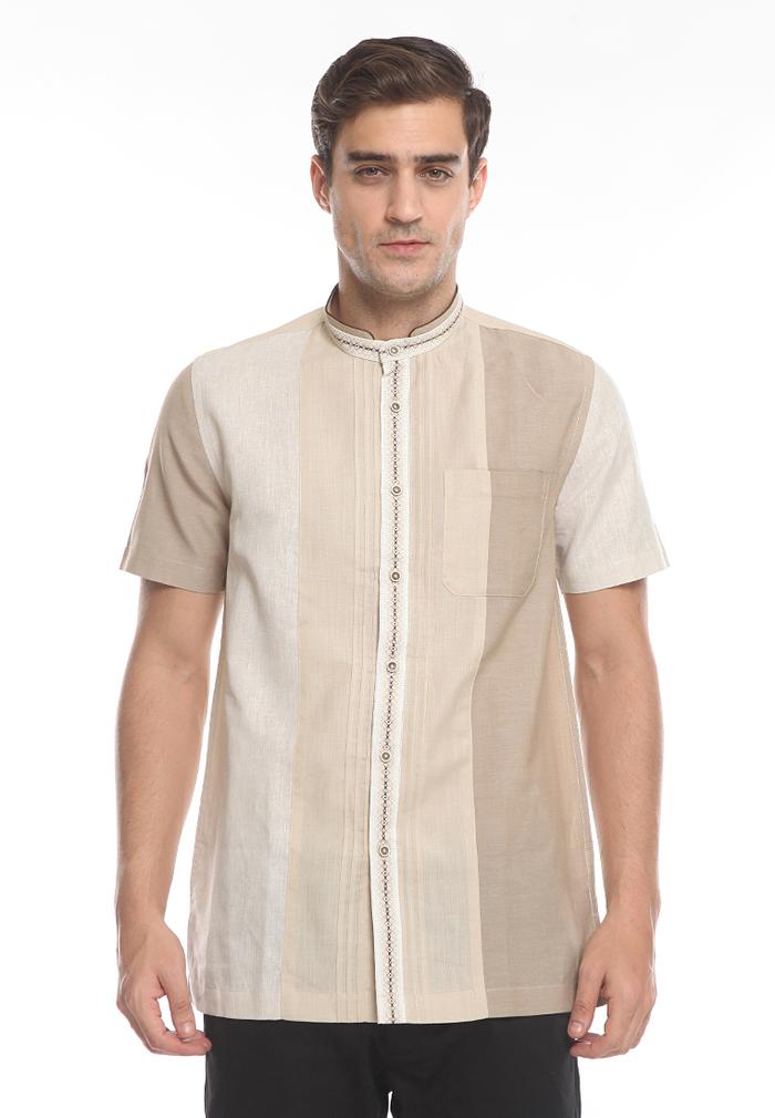 Gambar MOC Kemeja Koko Lengan Panjang Pria Slim Fit LIONEZZ-CREAM - XS dari MOC Indonesia undefined Tokopedia