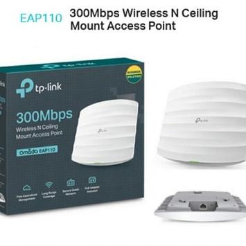 Gambar Router WiFi AP TP-Link EAP110 TPLink Omada Ceilling Mount POE Support - EAP110 Ceiling dari modembagus undefined Tokopedia