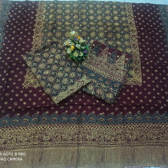 Gambar kain batik cap tulis sarimbit trusmi cirebon bahan viscose murah - 1 dari Batik Elliza undefined Tokopedia