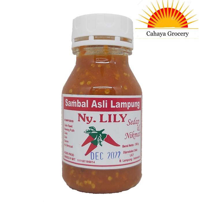 Gambar Sambel Asli Lampung Ny. Lily 350gr dari cahaya grocery undefined Tokopedia