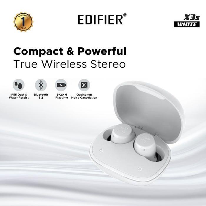 Gambar EDIFIER TWS X3s True Wireless Stereo Earbuds - Putih dari Starcomp Origin undefined Tokopedia