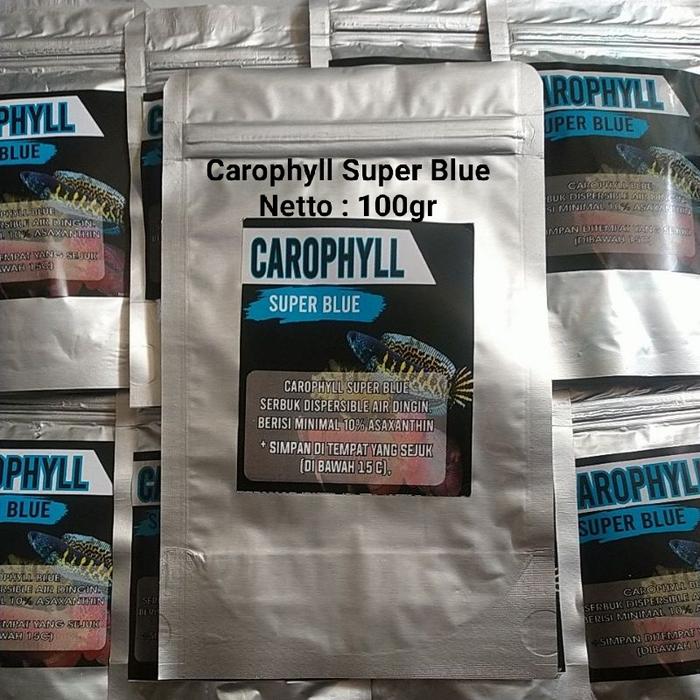 Gambar Caropil Blue 100gr Original(Untuk mewarnai ikan Chana,Louhan,Arwana - Super Blue 100g dari Sentra Onlineshop undefined Tokopedia