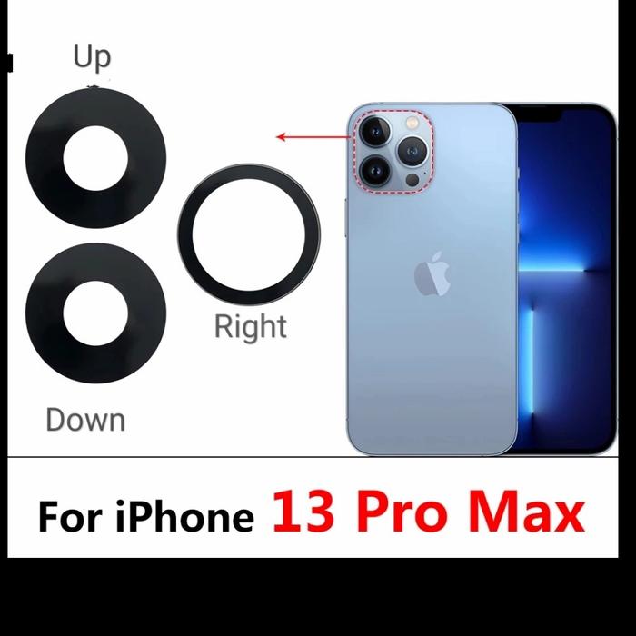 Lensa camera kaca kamera belakang iphone 13 pro 13 Promax oem Right
