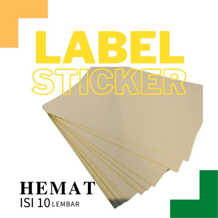 Gambar Sticker Kertas Sticker Label Resi Cocok Untuk Printer Tinta Dan Laser - HEMAT_GlossyA7 dari Aladesa Home undefined Tokopedia