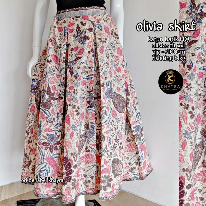 Gambar ROK BATIK TIGA NEGERI GANES OLIVIA - #E dari Batik Beata undefined Tokopedia