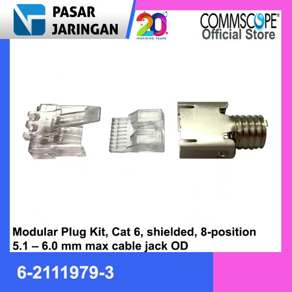 Jual 6-2111979-3 Commscope Connector RJ45 Cat. 6 - Jakarta Pusat ...