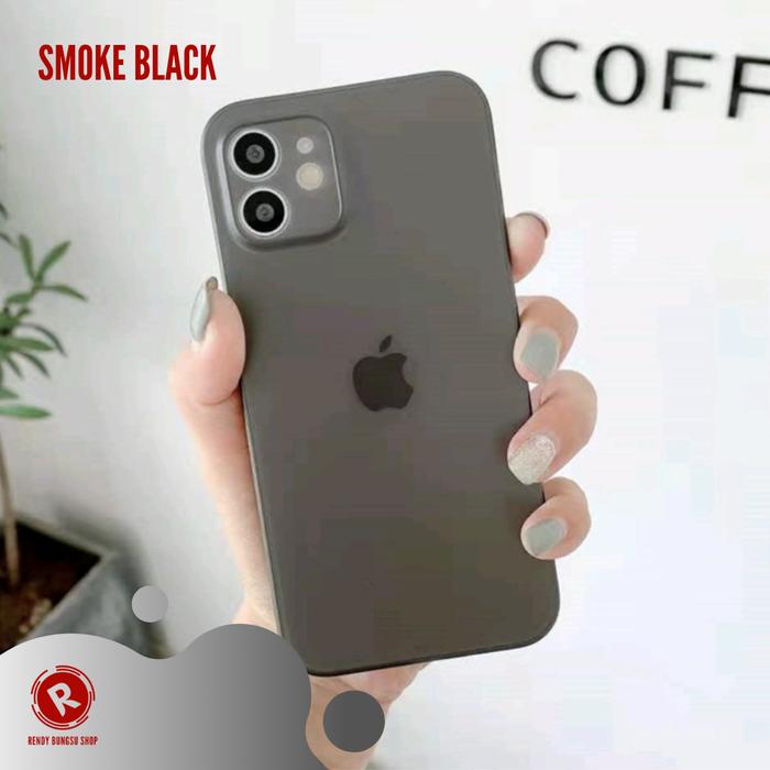 Gambar Super Slim Case iPhone 11/11 PRO/11 Pro Max 12/12 Mini/12 Pro Max - Smoke Black, iP 12 Pro Max dari Rbshop Accessories undefined Tokopedia