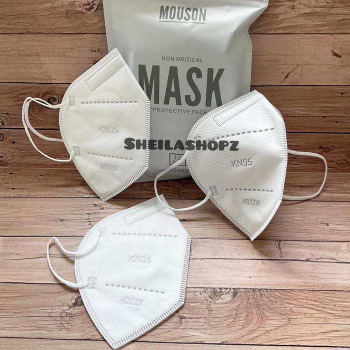 Gambar masker kn95 mouson isi 5pc / masker mouson 5PLY PLY / MASKER n95 - Putih dari sheilashopz undefined Tokopedia