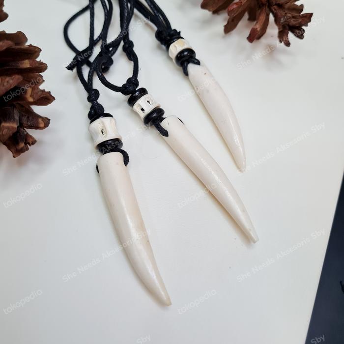 Gambar Kalung Gading Batu dari She Needs Aksesoris Sby undefined Tokopedia