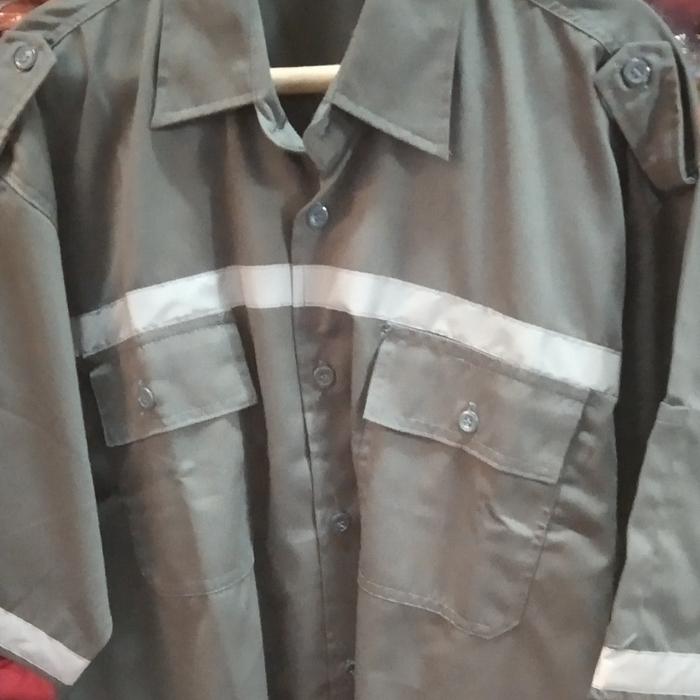 Gambar Wearpack Montir/ Baju bengkel/ Terusan/ Coverall/ Baju Proyek. - Abu-abu, L dari aleshasafety undefined Tokopedia