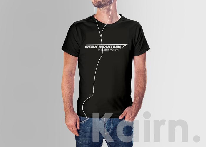 Kaos Stark Industries Internship Program Iron Man Putih, S