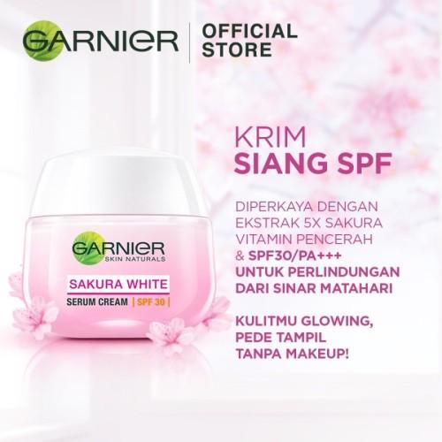 Gambar Garnier Sakura White Day Cream SPF 30 - 20ml/50ml - 50ml dari Vraie Beaute undefined Tokopedia