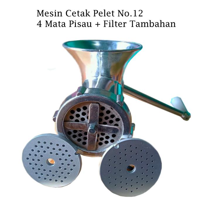 Gambar Mesin Cetak Pelet No.12 Dengan Pisau Luar Mata 4 + Free 2pc Filter PVC dari Freyazz undefined Tokopedia
