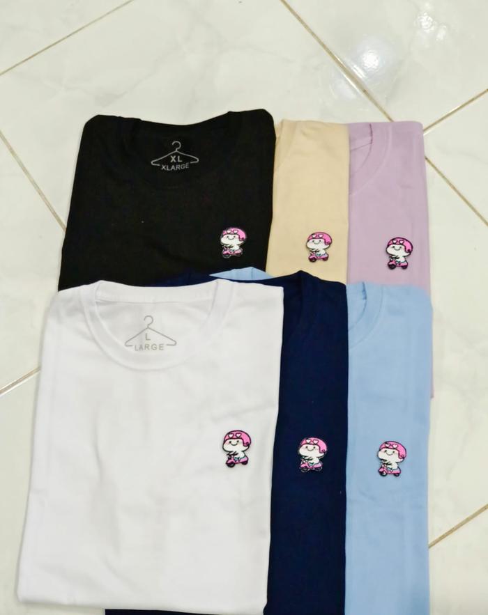Gambar Tshirt Quby Pentol Scooter Pink Kaos Unisex Bordir Dewasa - Hitam, S dari keyzyorahijabku undefined Tokopedia