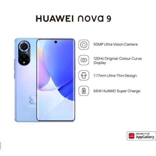 Gambar huawei nova 9 8/256gb garansi resmi - Biru dari Ge2gadget undefined Tokopedia