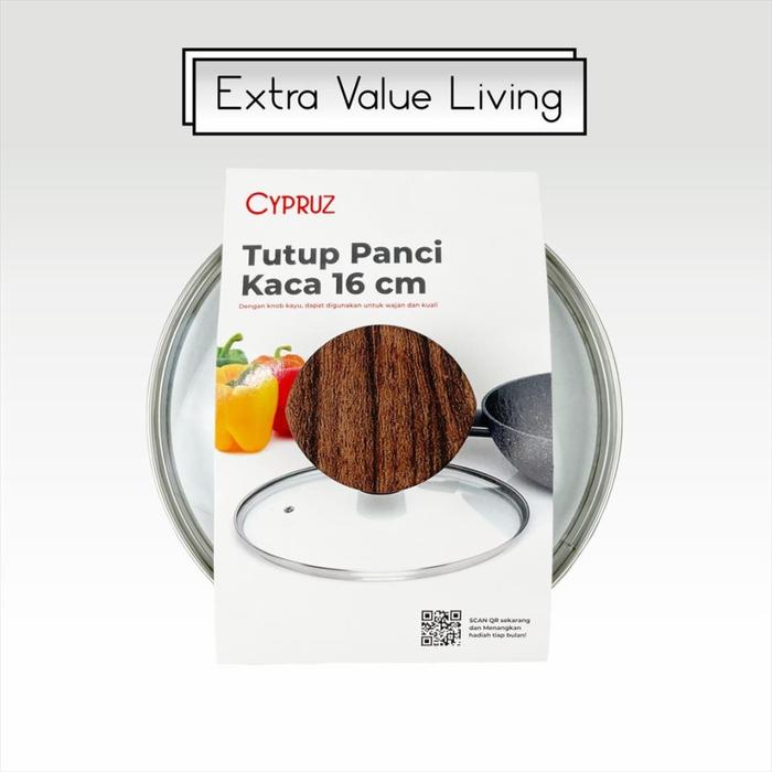 Gambar CYPRUZ TUTUP KACA Panci Marble Cocok Untuk Semua Type - PASTI ORIGINAL - 16CM dari TOKO JAWA ELECTRIK Kota Administrasi Jakarta Timur Tokopedia
