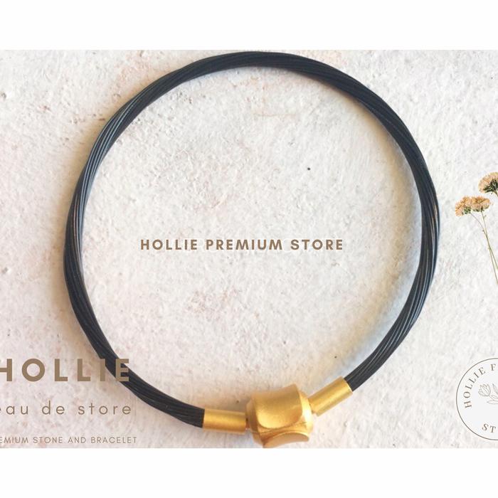 Gambar Gelang Wirerope Jepang model lidi Bahan Xuping Emas Perhiasan - Hitam dari Doctor.id Store undefined 5 Tokopedia