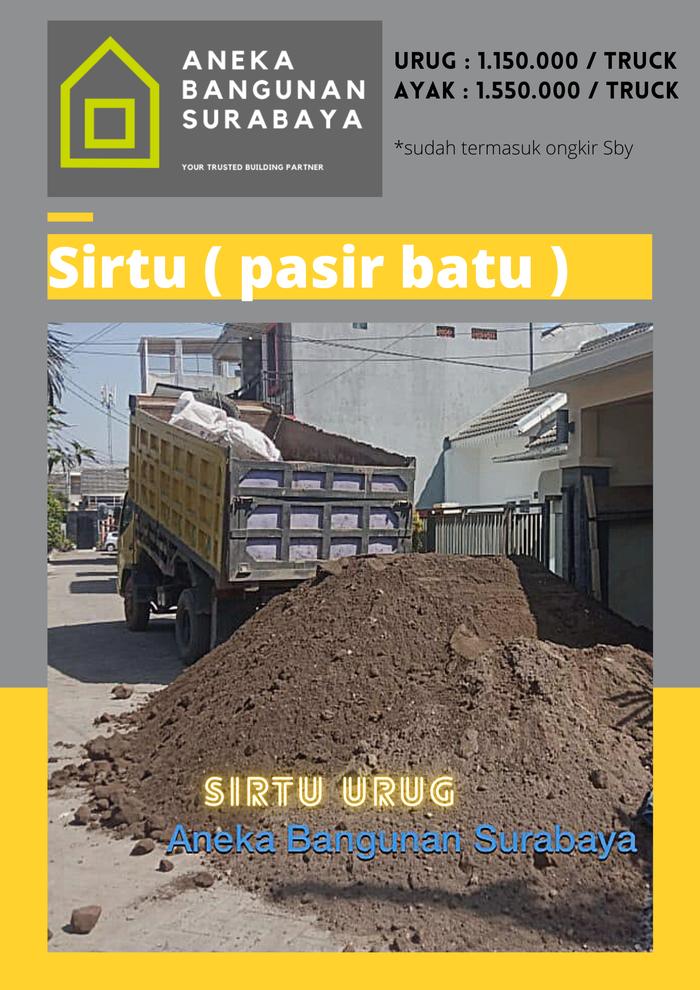 Gambar Sirtu pasir batu | urug / ayak ( 1 rit ) - Sirtu URUG dari Aneka Bangunan Surabaya undefined Tokopedia