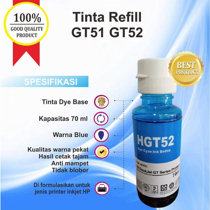 Gambar Tinta Refill Cartridge HP 682 Printer 2338 2775 2776 2777 2778 2779 - Biru dari Refindo Refill Station undefined Tokopedia