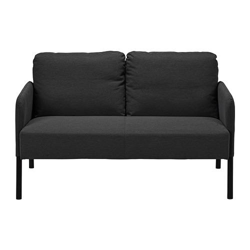 Gambar IKSGlos, Sofa 2 dudukan minimalis modern scandinavian, double / 2 seat - Abu-abu dari santi.linz shop undefined Tokopedia