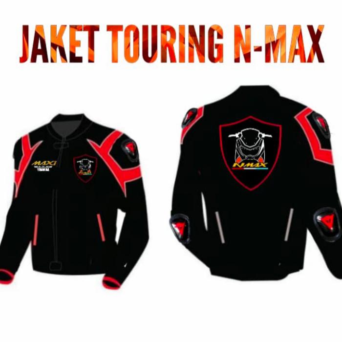 Jual Jaket Touring motor Yamaha N MAX 06 Hitam Merah, M Kota