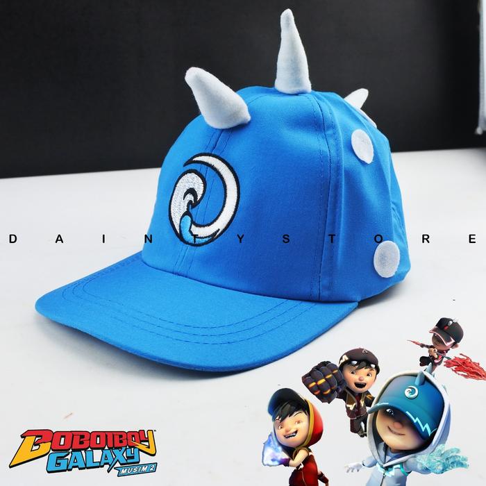 Gambar Topi Boboiboy Anak Laki Laki Boboboy Galaxy Halilintar - Hitam - BIRU TOSKA dari RnStoreBandung undefined Tokopedia