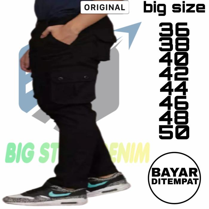 Gambar CELANA CARGO PRIA JUMBO BIG SIZE/CARGO JUMBO PRIA/CARGO PRIA BIG SIZE - grey, 50 dari BIG STORE DENIM undefined 5 Tokopedia