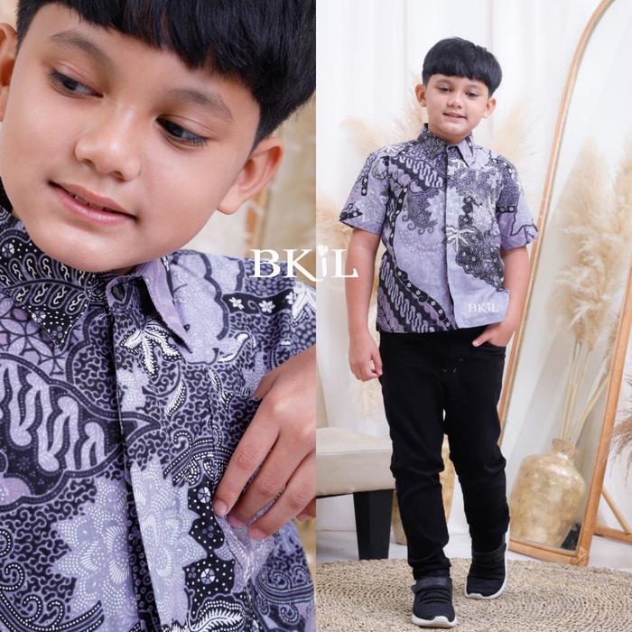 Gambar Baju Batik Couple Keluarga Modern Terbaru Set Pakaian Keluarga Sragam - HEM ANAK, L dari Batikriyann undefined Tokopedia