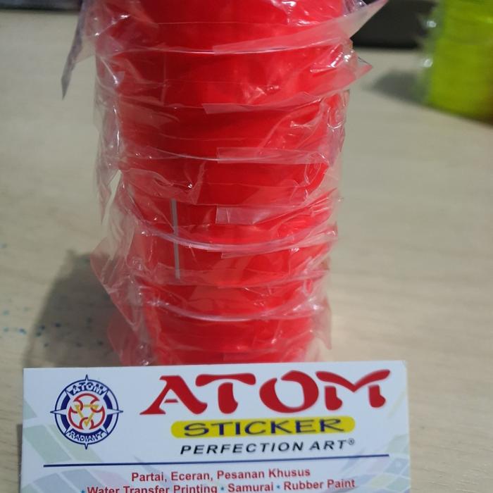 Gambar Sticker List Stabilo 1 cm - Orange dari Atom Sticker undefined Tokopedia