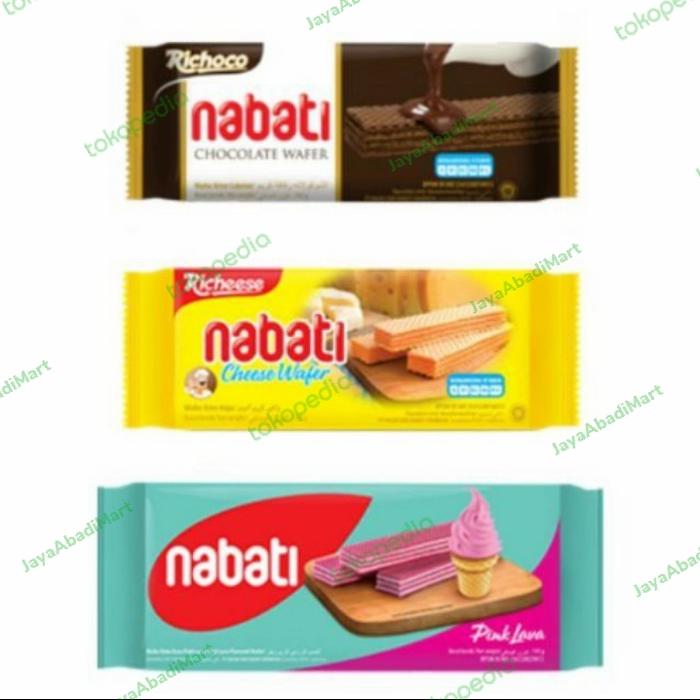 Gambar Richeese Nabati Wafer Keju/ Coklat/ Pink Lava / Matcha  BiskuitAll Variant 130 Gram dari JayaAbadiMart undefined Tokopedia