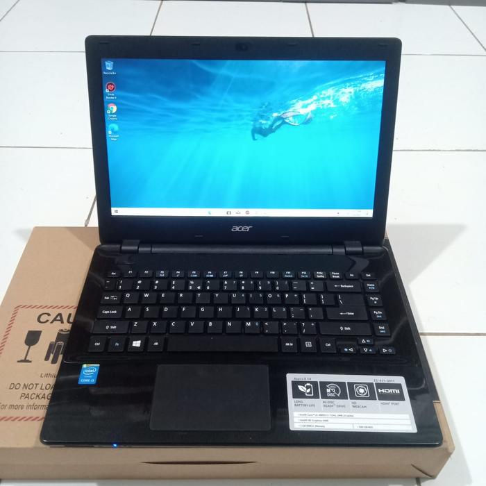Gambar Laptop Acer E5-471, Core i3-4005U, Hd Graphics, Ram 4/500Gb, Mulus dari DrCom_NEW undefined Tokopedia