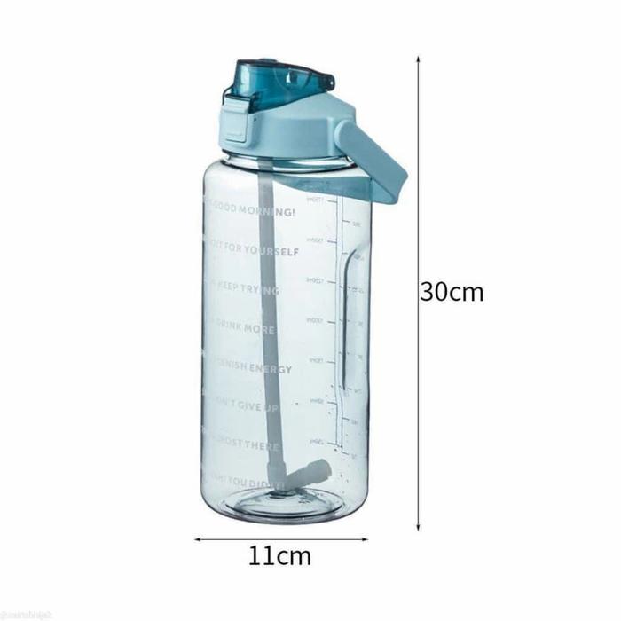 Gambar botol minum tritan quifit penanda waktu - Tosca 2 liter dari kurmatasya undefined Tokopedia