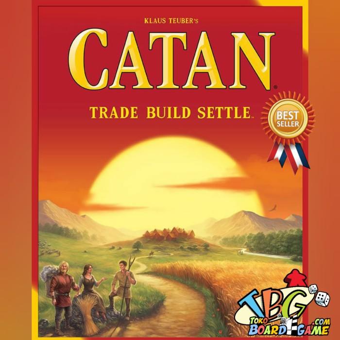 Gambar Bundle Catan - Original - Board Game + Card Sleeves - Sleeve Kings dari TokoBoardGame undefined Tokopedia