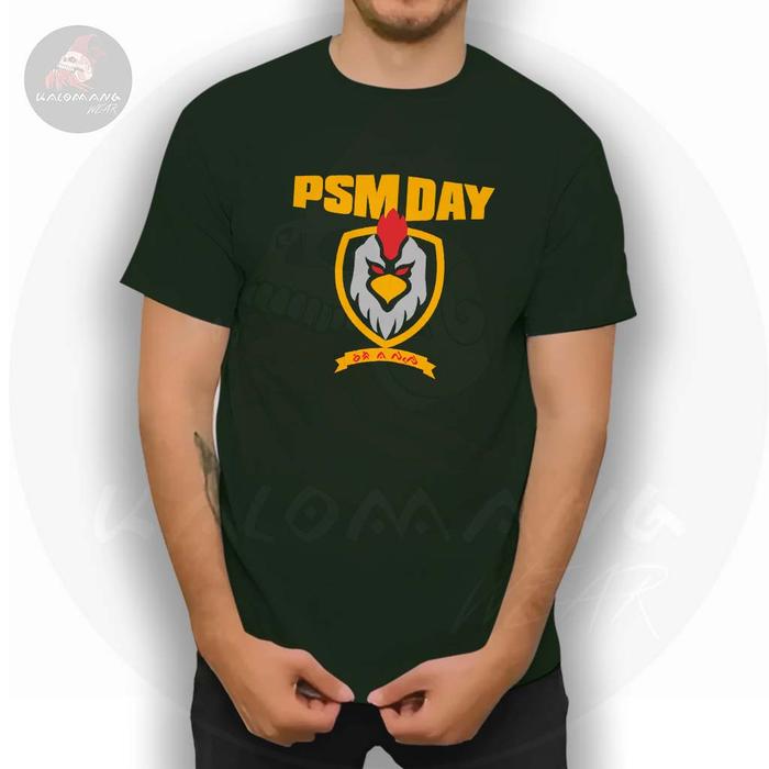 Gambar Kaos distro kalomang wear psm day ayam jantan dari timur - Army, L dari Kalomang_Wear undefined Tokopedia