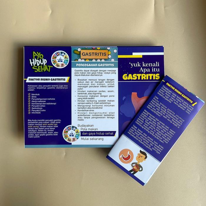 Gambar Leaflet Gastritis, Leaflet Kesehatan, Media Promkes - Kemasan 25 dari Sahabat Sejasa undefined Tokopedia
