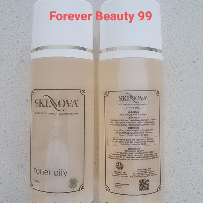 Gambar Skinnova Toner Oily - toner pencerah penyegar wajah berminyak skinova dari Forever Beauty 99 undefined Tokopedia
