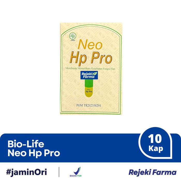 Gambar [BPOM] Neo HP Pro 1 Strip 10 Kapsul - HpPro BioLife Obat Fungsi Hati dari Apotek Rejeki Farma -Melawai undefined Tokopedia