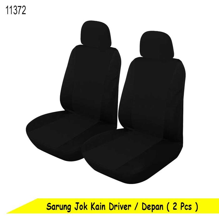 Gambar Car Seat Cover Sarung Jok Mobil Depan Driver Bahan Kain Bungkus Kursi - Hitam Polos dari toserba murah meriah ada undefined Tokopedia