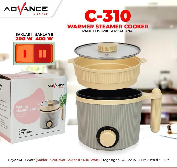 Gambar PANCI LISTRIK ADVANCE C26 PANCI ELEKTRIK SERBA GUNA 26cm ORIGINAL - C-310 dari celced market undefined Tokopedia