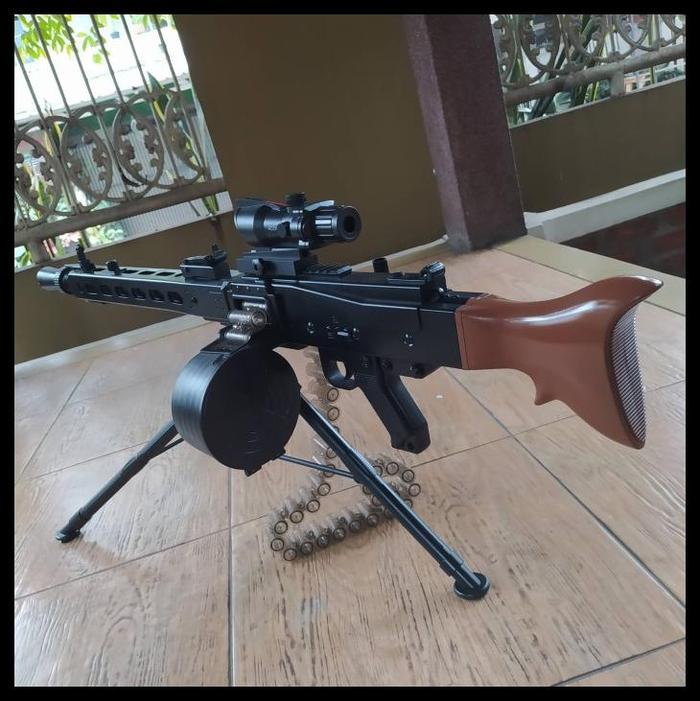 Gambar Lehui Mg3/Mg42 Machine Gun Electric Shell Soft Nerf Wwii 2In1 System - Repaint MG42 dari Yuwaa Storee undefined Tokopedia