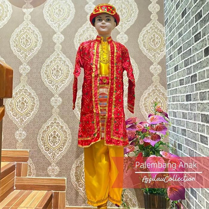 Gambar pakaian adat palembang anak full payet dan mewah set cewe atau cowo - pria, 6 dari yn89shop undefined Tokopedia