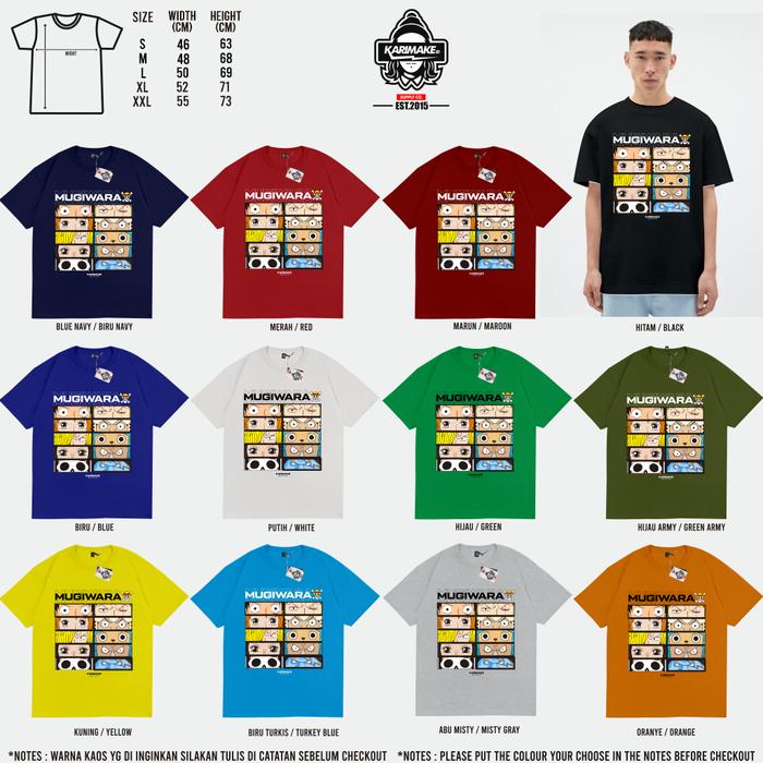 Gambar Kaos Baju Anime ONE PIECE MUGIWARA CREW LUFFY Kaos Anime - Karimake - V2 WARNA LAIN, XL dari KRMK Karimake undefined Tokopedia