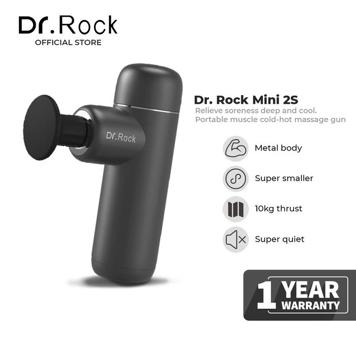 Gambar Dr. Rock Mini 2s Portable Massage Gun / Alat Pijat Elektrik - Hitam dari Dr. Rock Indonesia undefined Tokopedia
