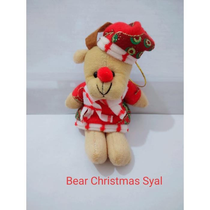 Gambar Gantungan Kunci Tas Teddy Bear Keychain Souvenir Boneka Beruang Lucu - Christmast Syal dari Happy Indonesia88 undefined Tokopedia