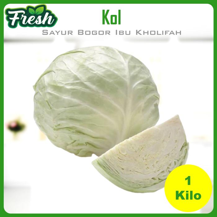 Gambar Sayur Sayuran Makanan Segar Bogor Kol Kubis Putih 1Kg - 1 KILO GRAM dari Sayur Ibu Kholifah undefined Tokopedia