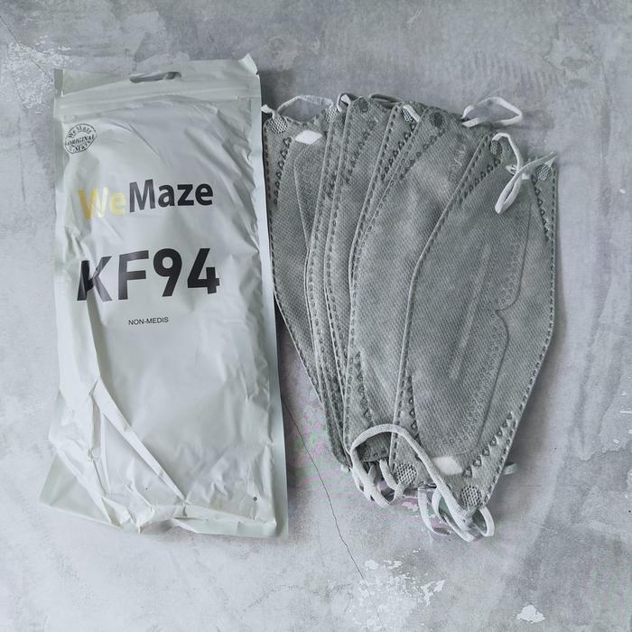 Gambar masker korea 3d kf94 warna pink-biru-merah-abu-ungu-oren-hot pink 10pc - grey dari velvetshop undefined Tokopedia